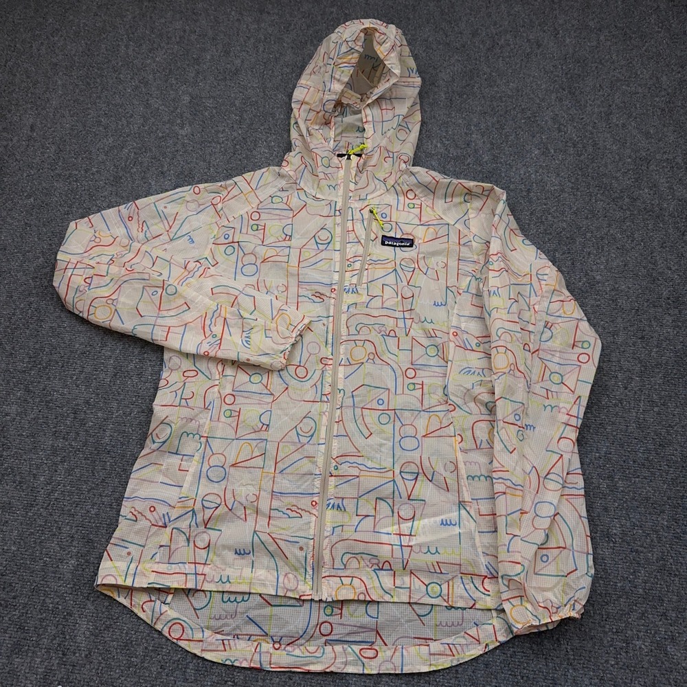 Patagonia Houdini Jacket Womens L Lose Yourself Outline Pumice Windbreaker 24147